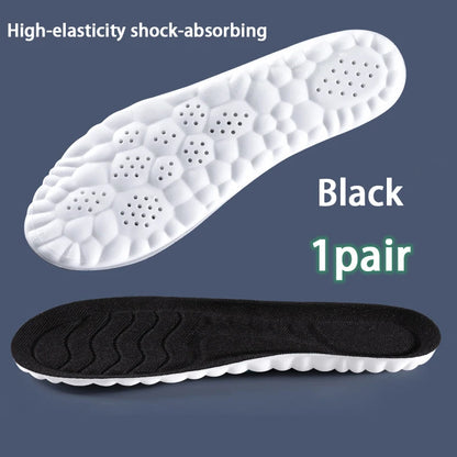 4D Massage Insole Soft comforts breathable insoles elastic shock-absorbing sole men sneakers Outdoor sports running insoles1Pair