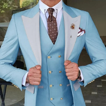 2024 Burgundy Slim Fit Wedding Men's Suits Custom Groom Fashion Smart Business Set Tuxedo Trajes Elegante Para Hombres 3 piece