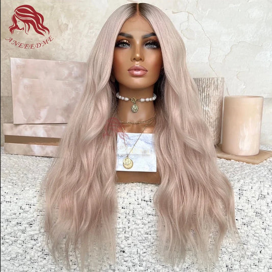 13x6 Hd Transparent Gray Lace Front Wig Human Hair Preplucked Brazilan 13x4 Frontal 613 Colored Wigs For Women