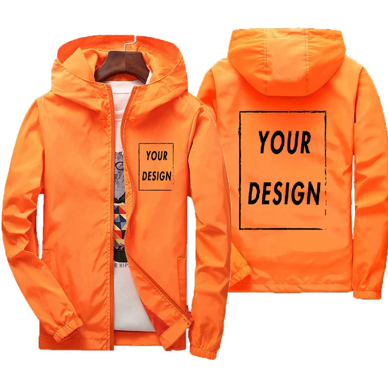 Custom Brand Logo Autumn Jacket Men Waterproof Warm Windbreaker Casual Clothing Big Size 6Xl Men Green Black Red Jacket Outdoor