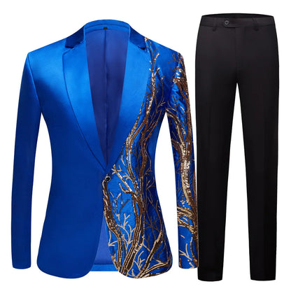 #MY-39#Fashion men's two-piece party and wedding suit