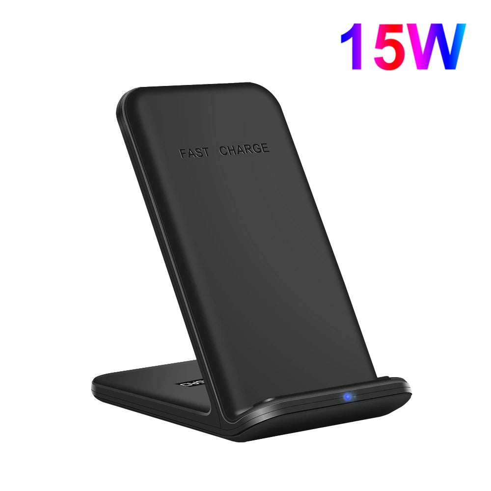 DCAE 30W Wireless Charger Stand For iPhone 15 14 13 12 11 XR 8 Induction Fast Charging Station for Samsung S22 S21 Phone Holder