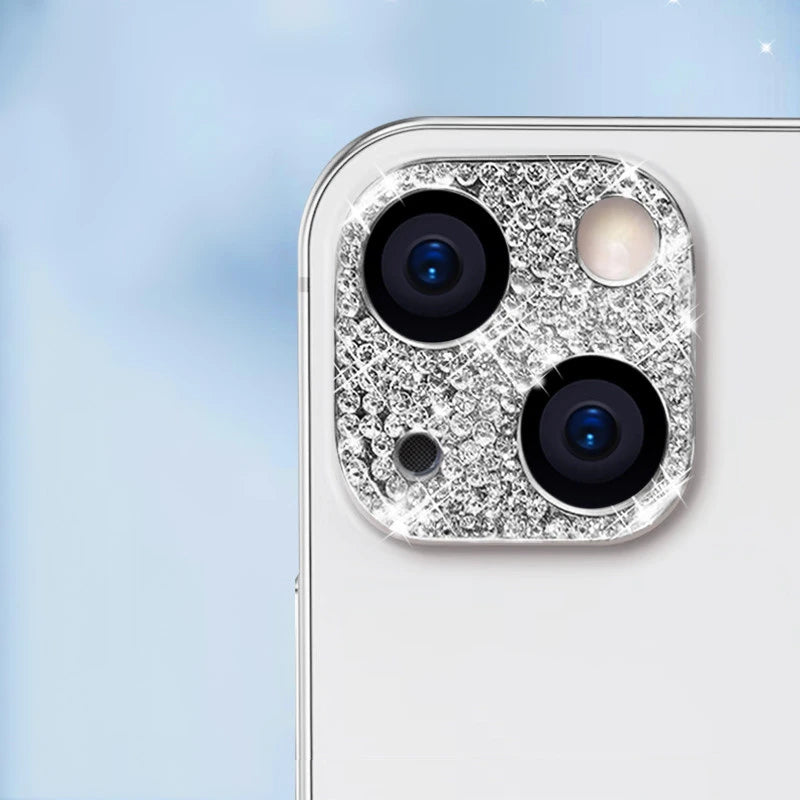 Glitter Diamond Camera Lens Protector Case Cover For iPhone 15 14 11 12 16 13 Pro Max Plus 12 13 Mini Protection Phone Accessory