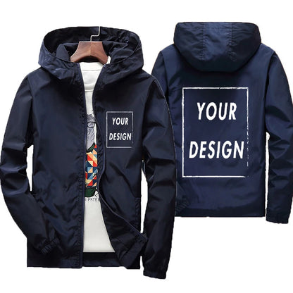 Custom Brand Logo Autumn Jacket Men Waterproof Warm Windbreaker Casual Clothing Big Size 6Xl Men Green Black Red Jacket Outdoor