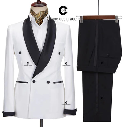 Men suits Autumn New Brand Fashion  High quality Boutique Groom Casual Slim fit  Wedding party Dress prom Tuxedo