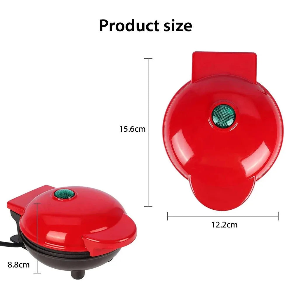 HFB/Red Color Practical Electric Pancake Grill 110V Waffle Making Machine