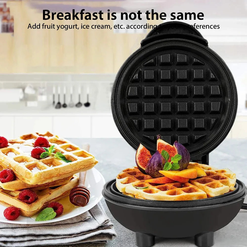 HFB/Red Color Practical Electric Pancake Grill 110V Waffle Making Machine