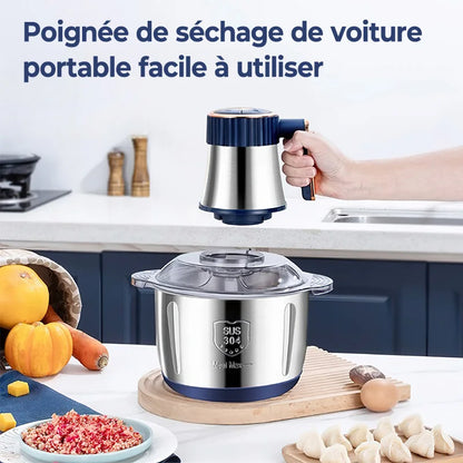 Electric Meat Grinders 5L Food Crusher 6S Stainless Steel Multifunctional Vegetable Slicer Processor Chopper Kitchen Appliances