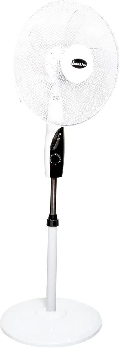 Swing foot fan, 3 levels of ventilation, height adjustable, 50 W, white, blade size 40 cm