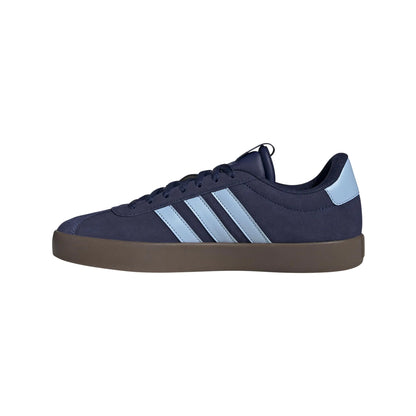 adidas VL Court 3.0 Sneaker pour Hommes Bleu Foncé / Ciel Clair / Or Métallique, taille 7.5