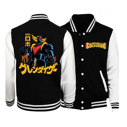 goldorak new top fashion character loose pilot jacket autumn baseball uniform casual printing female jacket