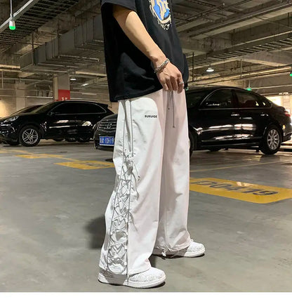 Reflect Streetwear Men's Pants Oversize Wide Pants Harajuku Sweatpants Fashion Joggers Skateboard Pants Techwear 2021New