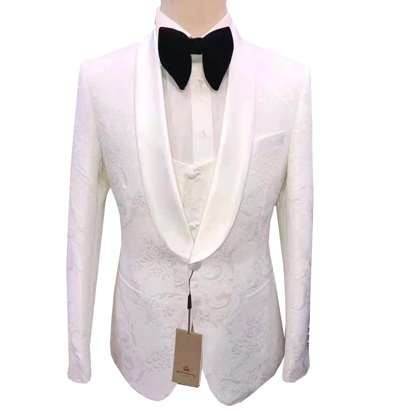 Men suits Autumn New Brand Fashion  High quality Boutique Groom Casual Slim fit  Wedding party Dress prom Tuxedo