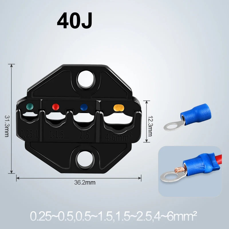 Crimping Dies HS Series Pliers Multi Jaws Insulated Terminals Hand Tool Plug Tube Coaxial 9 Inch VE Bootlace RV SV Uninsulated