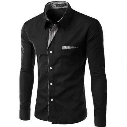 2024 Hot Sale New Fashion Camisa Masculina Long Sleeve Shirt Men Slim fit Design Formal Casual Brand Male Dress Shirt Size M-4XL