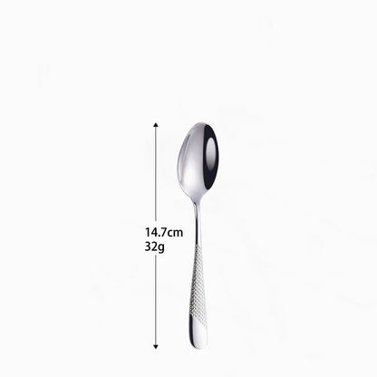 Golden Spoon Dinnerware Set Stainless Steel Tableware Set Western Home Kitchen Knife Fork Spoon Luxury Cutlery Set Bright Light