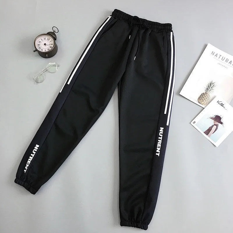 Plus Size 5XL Joggers Women Baggy Sweatpant Black Autumn Loose Hip Hop Harem Pants Women High Wasit Korean Style Sport Trousers