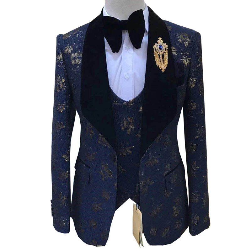 Men suits Autumn New Brand Fashion  High quality Boutique Groom Casual Slim fit  Wedding party Dress prom Tuxedo