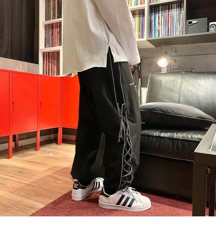 Reflect Streetwear Men's Pants Oversize Wide Pants Harajuku Sweatpants Fashion Joggers Skateboard Pants Techwear 2021New