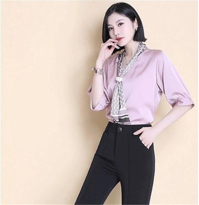 Women2021New Spring Summer White Micro Trouser Female High-Waisted Thin Drape Casual Pant Fashion Wide-Leg Stretch Trousers A127