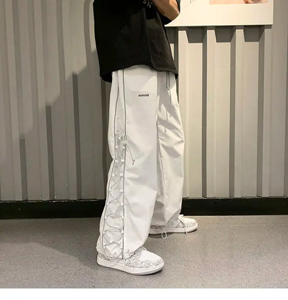 Reflect Streetwear Men's Pants Oversize Wide Pants Harajuku Sweatpants Fashion Joggers Skateboard Pants Techwear 2021New