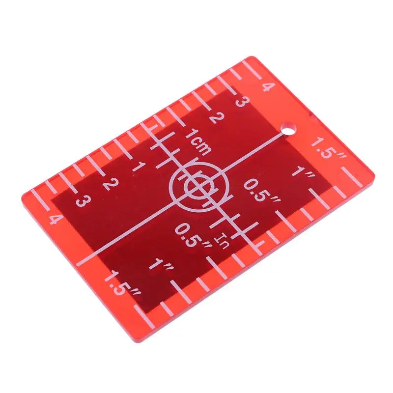 1 Pcs Inch/cm Laser Target Card Plate For Green/Red Laser Level Can Be Hanging On Wall & Floor Lightweight And Easy To Use