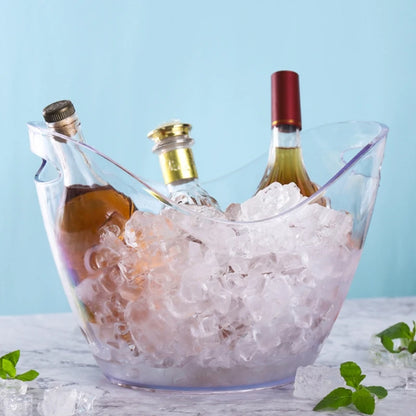 Wine or Champagne Bottles Ice Bucket Food Grade Acrylic Wine Bucket Perfect for Wine, Champagne or Beer Bottles Gift