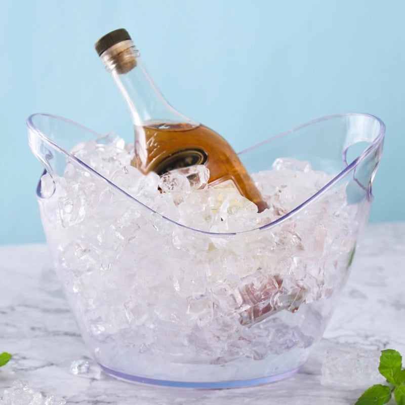 Wine or Champagne Bottles Ice Bucket Food Grade Acrylic Wine Bucket Perfect for Wine, Champagne or Beer Bottles Gift