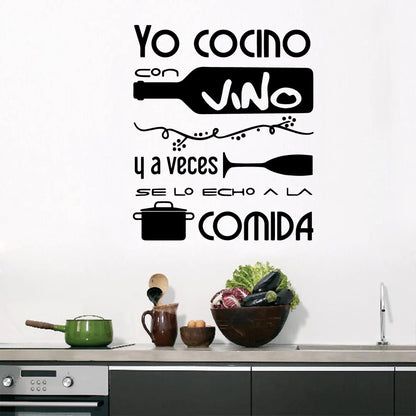 Funny Bon Appetite Wall Stickers Decals For Kitchen Living Room Dining Room Home Decoration Accessories Wall Decor