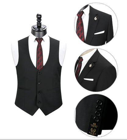 2023 DR  DARO UOMO Men Suits  Slim Fit for Business Work and weeding Wear  3Pcs Set DRV6158