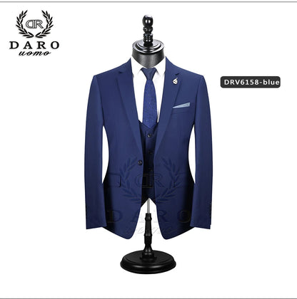 2023 DR  DARO UOMO Men Suits  Slim Fit for Business Work and weeding Wear  3Pcs Set DRV6158