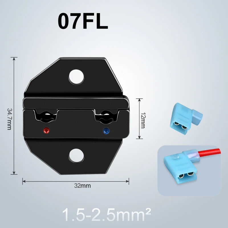 Crimping Dies HS Series Pliers Multi Jaws Insulated Terminals Hand Tool Plug Tube Coaxial 9 Inch VE Bootlace RV SV Uninsulated