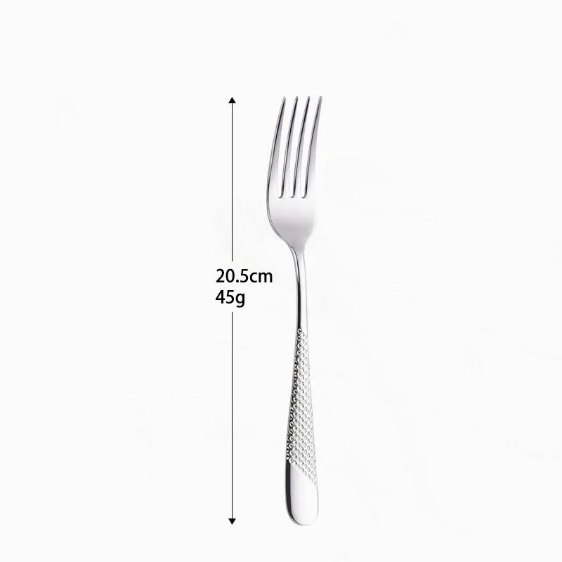 Golden Spoon Dinnerware Set Stainless Steel Tableware Set Western Home Kitchen Knife Fork Spoon Luxury Cutlery Set Bright Light