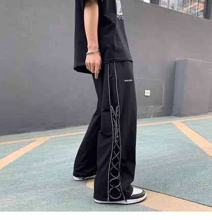 Reflect Streetwear Men's Pants Oversize Wide Pants Harajuku Sweatpants Fashion Joggers Skateboard Pants Techwear 2021New