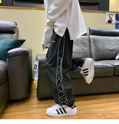 Reflect Streetwear Men's Pants Oversize Wide Pants Harajuku Sweatpants Fashion Joggers Skateboard Pants Techwear 2021New