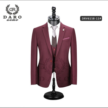 2023 DR  DARO UOMO Men Suits  Slim Fit for Business Work and weeding Wear  3Pcs Set DRV6158