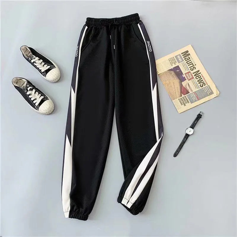 Plus Size 5XL Joggers Women Baggy Sweatpant Black Autumn Loose Hip Hop Harem Pants Women High Wasit Korean Style Sport Trousers