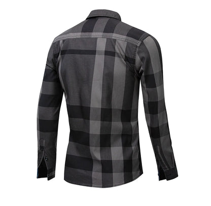 Fredd Marshall 2023 New Fashion Random Plaid Shirt Men Long Sleeve Casual Business Shirts Tops 100% Cotton Chemise Homme 199