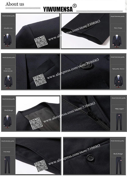 Luxury Navy Blue Mens Suits For Wedding Sparkling Stones Groomsman Tuxedos Custom Made Crystals Beaded Artists Prom Blazer Sets