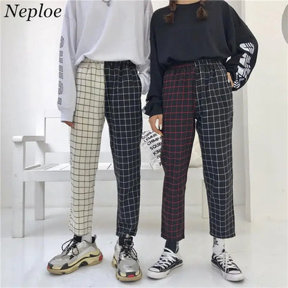 Neploe BF Korean High Waist Jeans Women Solid Belt Harem Pants Loose Casual New High Street Denim Trousers Pantalon Femme 90231