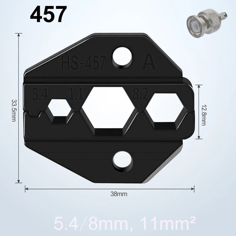 Crimping Dies HS Series Pliers Multi Jaws Insulated Terminals Hand Tool Plug Tube Coaxial 9 Inch VE Bootlace RV SV Uninsulated