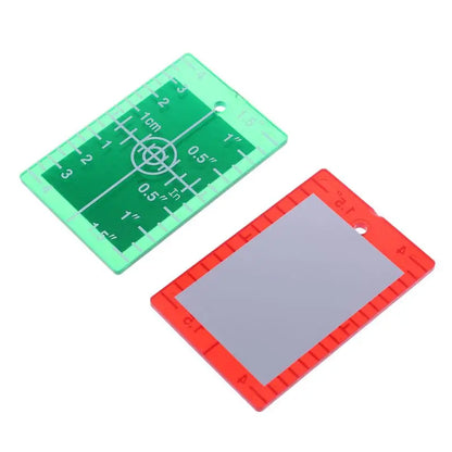 1 Pcs Inch/cm Laser Target Card Plate For Green/Red Laser Level Can Be Hanging On Wall & Floor Lightweight And Easy To Use