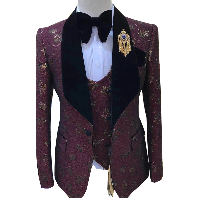 Men suits Autumn New Brand Fashion  High quality Boutique Groom Casual Slim fit  Wedding party Dress prom Tuxedo