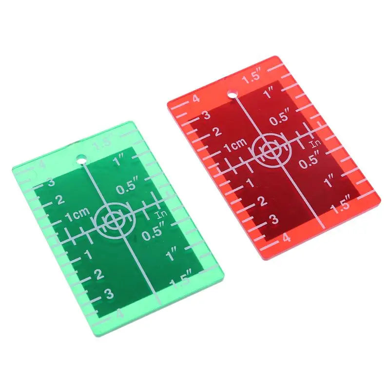 1 Pcs Inch/cm Laser Target Card Plate For Green/Red Laser Level Can Be Hanging On Wall & Floor Lightweight And Easy To Use