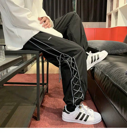 Reflect Streetwear Men's Pants Oversize Wide Pants Harajuku Sweatpants Fashion Joggers Skateboard Pants Techwear 2021New