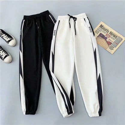 Plus Size 5XL Joggers Women Baggy Sweatpant Black Autumn Loose Hip Hop Harem Pants Women High Wasit Korean Style Sport Trousers