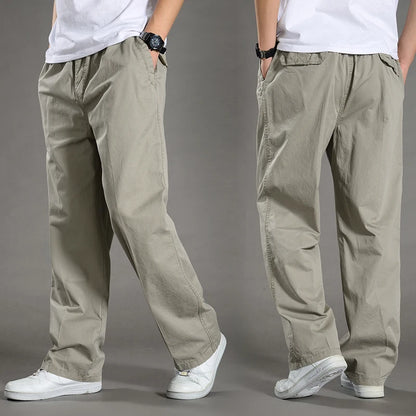 Men's Cargo Pants Summer Spring Cotton Work Wear New In Large Size 6XL Casual Climbing Joggers Sweatpants Hombre Autumn Trousers