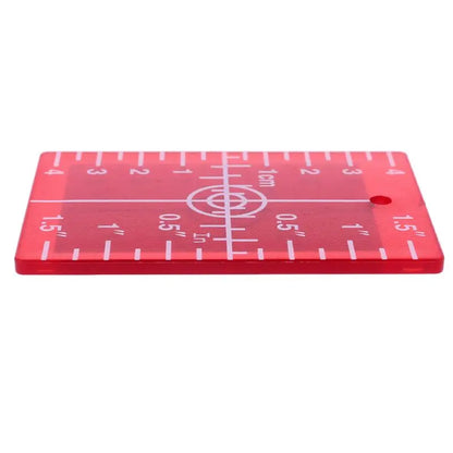 1 Pcs Inch/cm Laser Target Card Plate For Green/Red Laser Level Can Be Hanging On Wall & Floor Lightweight And Easy To Use