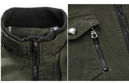 2024 Spring Autumn New Bomber Jacket Men Fashion Slim Windbreaker Jacket Coat Men Clothing Tactics Military Casual Jacket Men