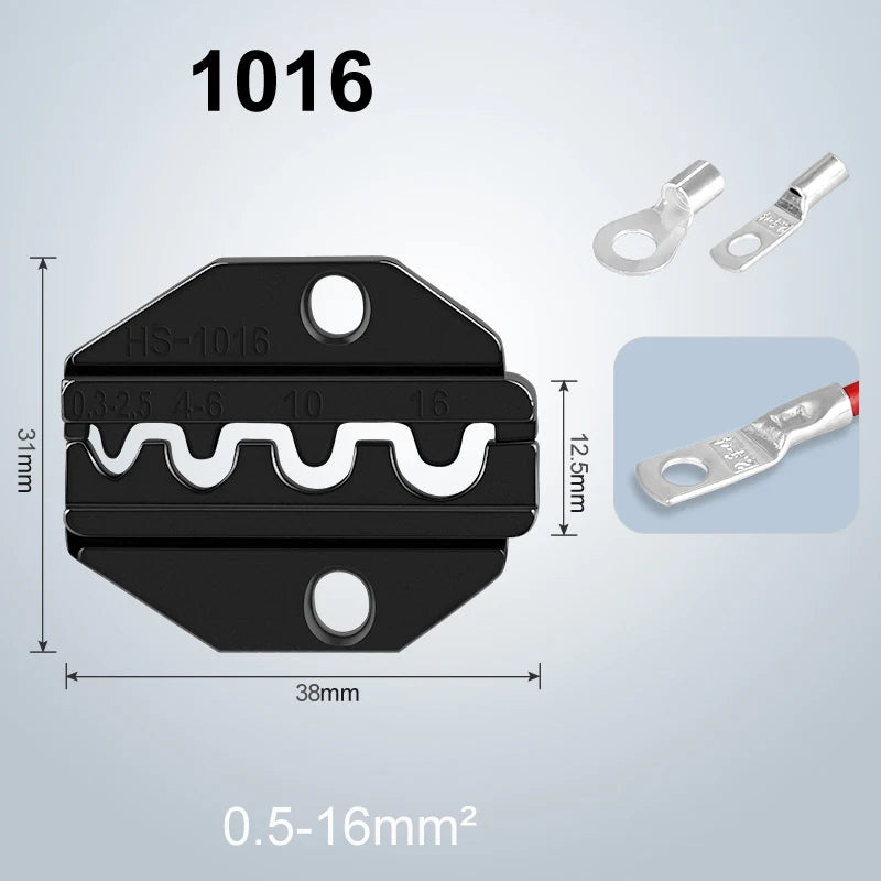 Crimping Dies HS Series Pliers Multi Jaws Insulated Terminals Hand Tool Plug Tube Coaxial 9 Inch VE Bootlace RV SV Uninsulated